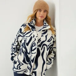 Dame Gorla Borg Fleece Vinter /​Navy Hvirvel Dame Jakker Og Frakker·Fleecetøj|Hættetrøjer Og Sweatshirts·Fleecetøj