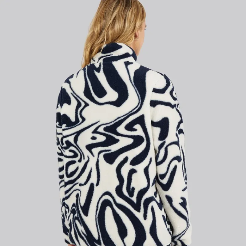 Dame Gorla Borg Fleece Vinter /Navy Hvirvel Dame Jakker Og Frakker·Fleecetøj|Hættetrøjer Og Sweatshirts·Fleecetøj