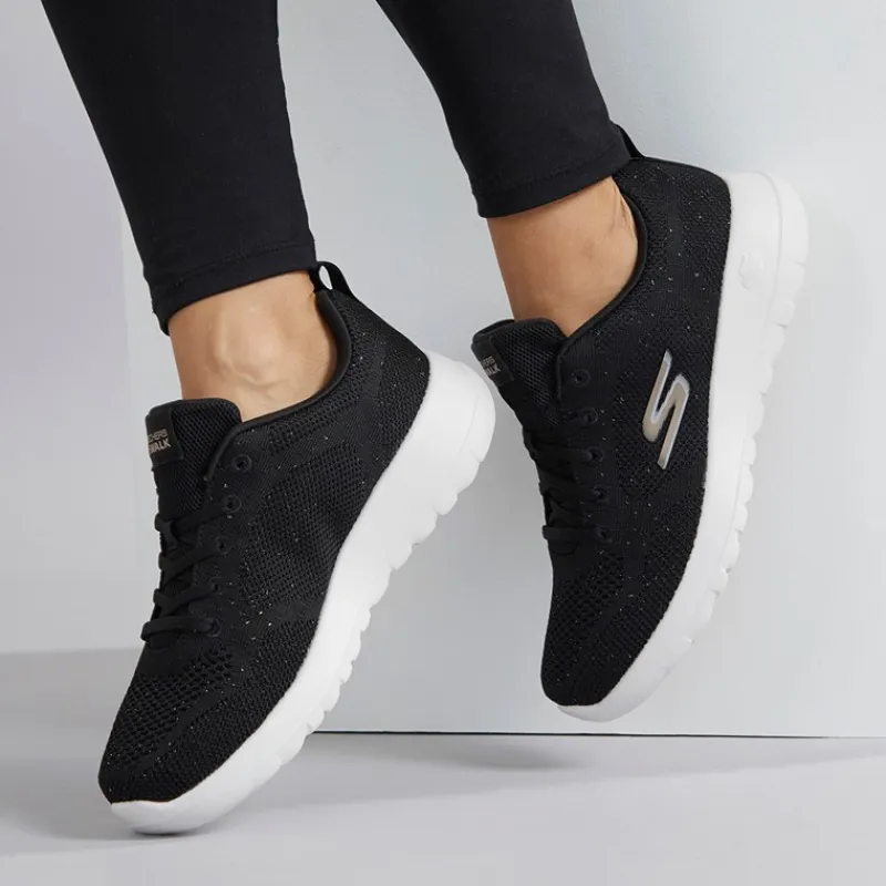 Hot Dame Go Walk Joy Violet Sneakers Sort/Rosaguld Dame Sneakers|Sneakers