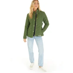 Discount Dame Great Outdoors Vatteret Grøn Dame Jakker Og Frakker·Jakker Og Frakker
