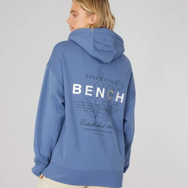 New Dame Harmy Hættetrøje Denim Blå Dame Hættetrøjer Og Sweatshirts·Hættetrøjer