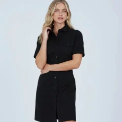 Hot Dame Holdene Kjoler Sort Dame Kjoler Og Nederdele·Kjoler