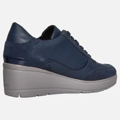Dame Ilde Kilehæl Lynlås Træningssko Navy Dame Sneakers|Sneakers