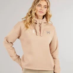 Outlet Dame Ioni Hoodie Taupe Dame Hættetrøjer Og Sweatshirts·Hættetrøjer