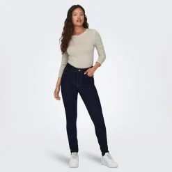 Hot Dame JDY Suma Uld Blandings Top Whitecap Grå Dame Overdele·Overdele