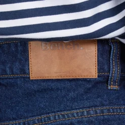Outlet Dame Jeans med Tøndeformet Ben Dark Blue Dame Jeans, Bukser Og Leggings·Jeans