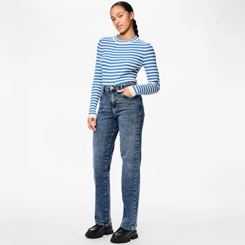 Discount Dame Kelly Lige Ben Jeans Medium Blue Denim Dame Jeans, Bukser Og Leggings·Jeans
