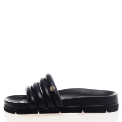 Discount Dame Leafs Slides 001 Zwart Dame Klip-Klapper Og Sandaler|Klip-Klapper Og Sandaler