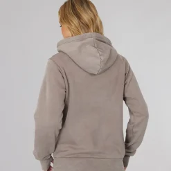 Hot Dame Lerenna Hættetrøje Varm Vasket Taupe Dame Hættetrøjer Og Sweatshirts·Hættetrøjer