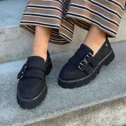 New Dame Magic Move 2 Loafers 0001 Sort Dame Sko|Sko