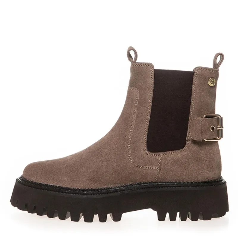 Online Dame Magisk Øjeblik Ruskind Støvler 0024 Dark Beige (Dodo) Dame Støvler|Støvler