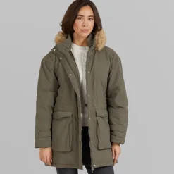 New Dame Majlis Parka Army Grøn Dame Udendørs|Jakker Og Frakker·Jakker Og Frakker