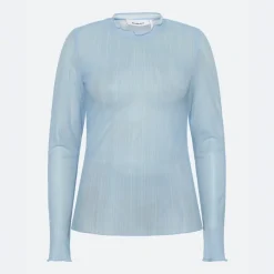 Discount Dame Markhild Bluse 4121 Blue Bell Dame Overdele·Overdele
