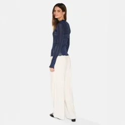 Discount Dame Markhild T-shirt 699 Navy Dame Overdele·Overdele