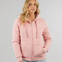 Discount Dame Mintz Teddyforet Zip-gennem Hoodie Blush Dame Hættetrøjer Og Sweatshirts·Hættetrøjer