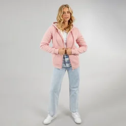 Discount Dame Mintz Teddyforet Zip-gennem Hoodie Blush Dame Hættetrøjer Og Sweatshirts·Hættetrøjer