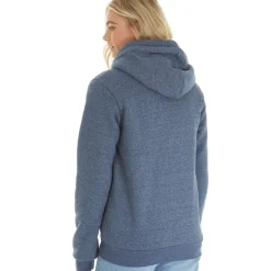 Dame Mintz Teddyforet Zip-gennem Trøje Marine Melange Dame Hættetrøjer Og Sweatshirts·Hættetrøjer|Jakker Og Frakker·Fleecetøj