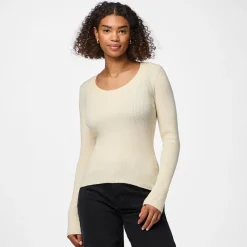 Outlet Dame Mira Strik Top Birch Dame Trøjer Og Cardigans·Trøjer|Overdele·Overdele