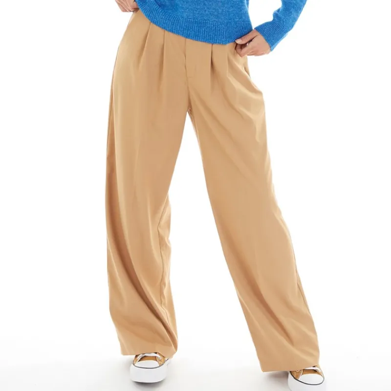 Sale Dame Monnie Bukser med Vid Ben Beige Dame Jeans, Bukser Og Leggings·Bukser