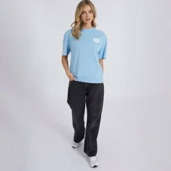 New Dame Nanala T-shirt Lyseblå Dame Overdele·T-Shirts|Overdele·Overdele