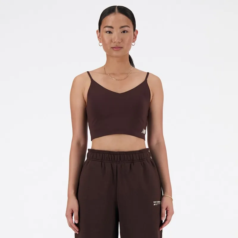 Discount Dame NB Harmony Let Støtte Sports BH Sort Kaffe Dame Træning|Overdele