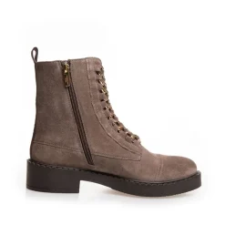 Outlet Dame New Rock Ruskind Støvler 2827 Smoke Dame Støvler|Støvler