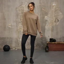 Dame Oversized Crew Neck Sweatshirt Fossil Dame Hættetrøjer Og Sweatshirts·Sweatshirts