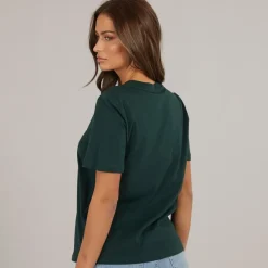 Clearance Dame Paulina Kort Ærme T-Shirt Pine Grove Dame Overdele·T-Shirts|Overdele·Overdele
