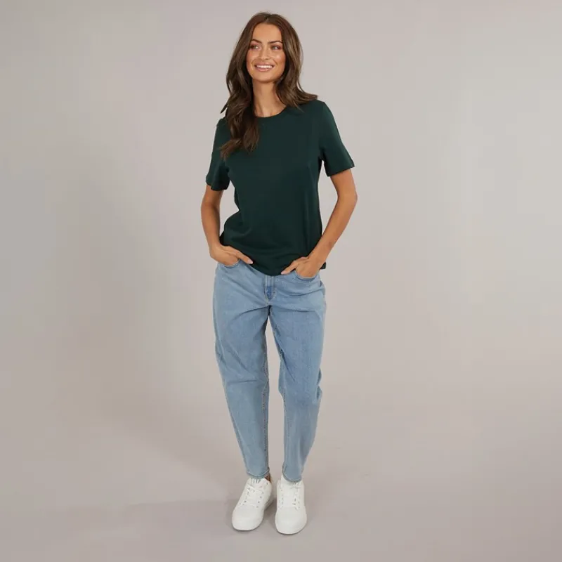 Clearance Dame Paulina Kort Ærme T-Shirt Pine Grove Dame Overdele·T-Shirts|Overdele·Overdele
