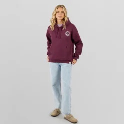 Best Dame Peace & Harmony Hættetrøje Blomme Dame Hættetrøjer Og Sweatshirts·Hættetrøjer