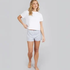 Discount Dame pyjamas sæt Bright White/Light Grey Marl Dame Undertøj, Sokker Og Nattøj·Nattøj
