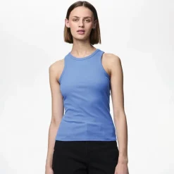 Sale Dame Ruka Boxer Tanktop Fransk Blå Dame Overdele·Veste|Overdele·T-Shirts