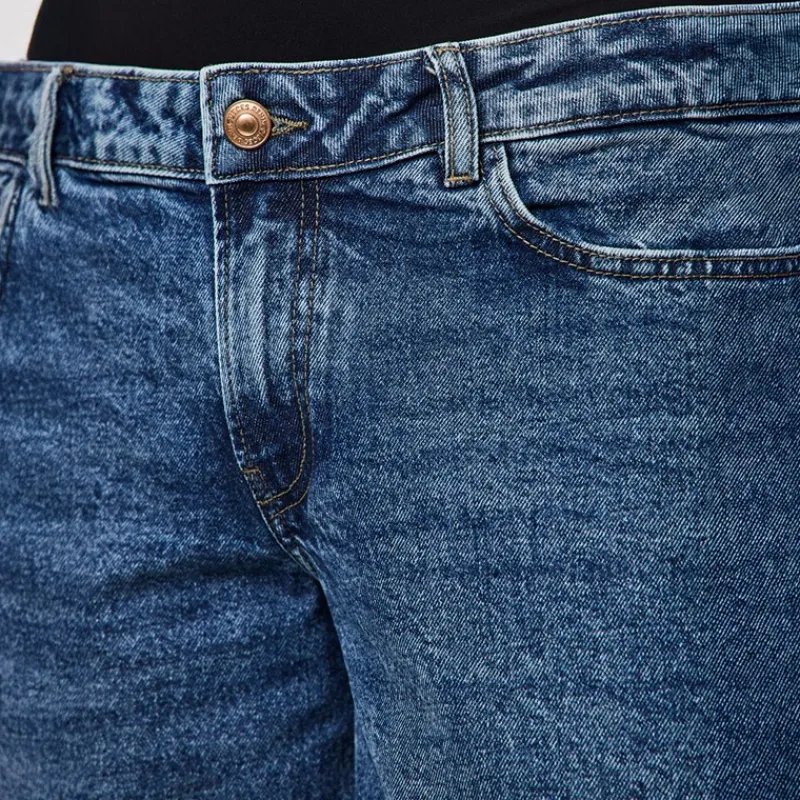 Outlet Dame Selma vide bukser Medium Blue Denim Dame Jeans, Bukser Og Leggings·Jeans