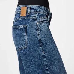 Outlet Dame Selma vide bukser Medium Blue Denim Dame Jeans, Bukser Og Leggings·Jeans