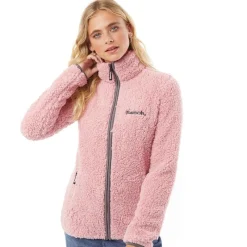 Best Dame Sherpa Fleece Jakke Pink Dame Jakker Og Frakker·Fleecetøj|Hættetrøjer Og Sweatshirts·Fleecetøj