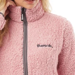 Best Dame Sherpa Fleece Jakke Pink Dame Jakker Og Frakker·Fleecetøj|Hættetrøjer Og Sweatshirts·Fleecetøj