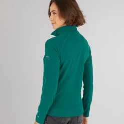Dame Shiner 1/​2 lynlås Mikro Fleece Teal Dame Udendørs|Jakker Og Frakker·Fleecetøj