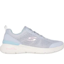 Dame Skech-Air Dynamight 2.0 New Heights Sneakers Blå Dame Sport Sneakers|Sneakers