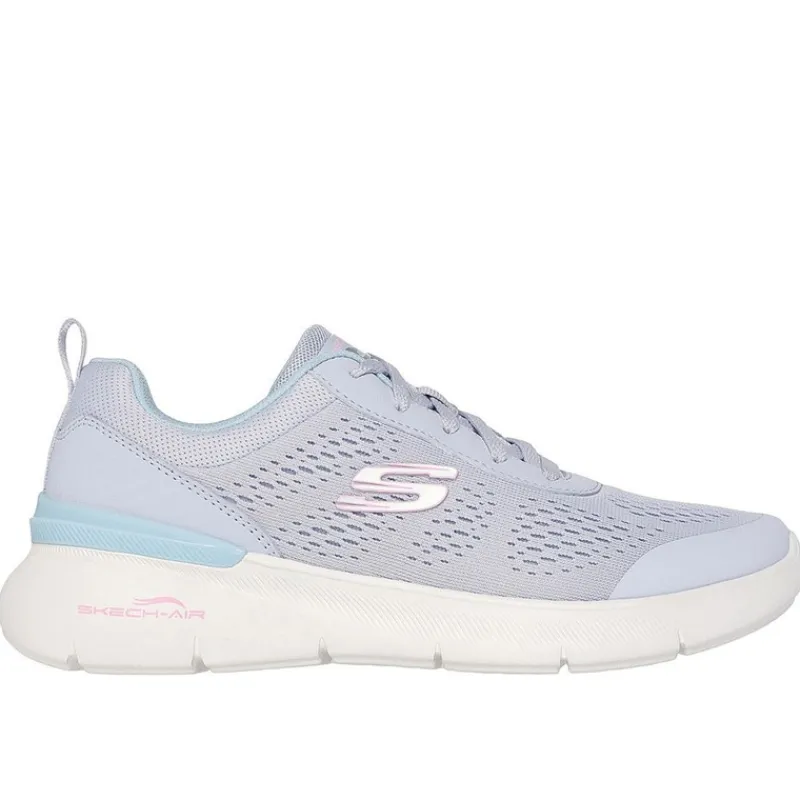 Dame Skech-Air Dynamight 2.0 New Heights Sneakers Blå Dame Sport Sneakers|Sneakers