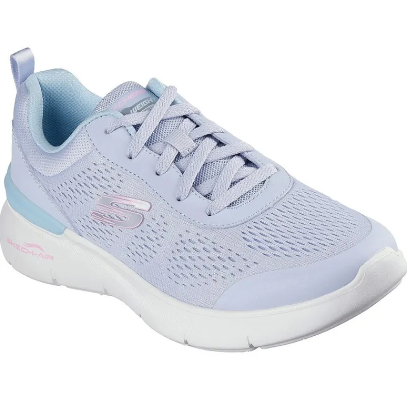 Dame Skech-Air Dynamight 2.0 New Heights Sneakers Blå Dame Sport Sneakers|Sneakers