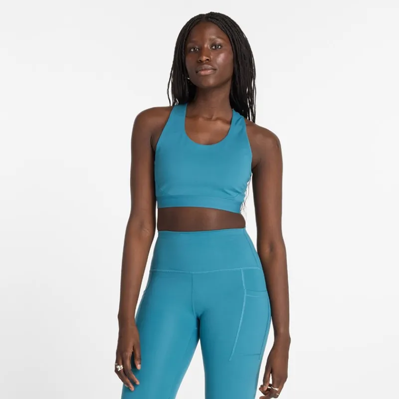 Outlet Dame Slank NBDry Medium Støtte Lomme Sports BH Terrarium Dame Træning|Overdele