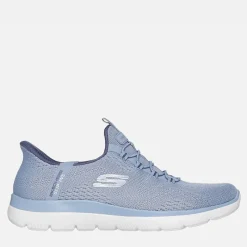 Clearance Dame slip-in Summits sneakers Blå Dame Sneakers|Sneakers