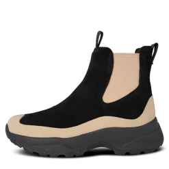 Online Dame Solveig Ruskind Vandtætte Støvler 864 Black/​Coffee Cream Dame Støvler|Støvler