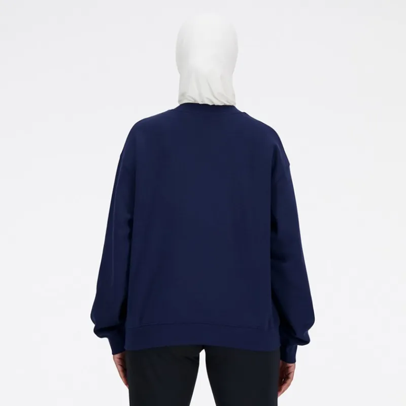 Discount Dame Sports Essentials French Terry Logo Sweatshirt NB Navy Dame Træning|Overdele