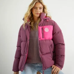 Online Dame St Austell Kort Dunjakke Burgundy Dame Jakker Og Frakker·Jakker Og Frakker