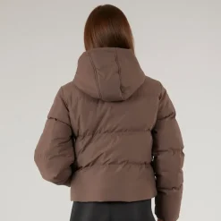 Best Dame Storm Cuff Kort Puffer Jakke Kaffe Dame Jakker Og Frakker·Jakker Og Frakker