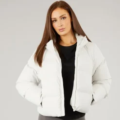 Hot Dame Storm Cuff Kort Puffer Jakke Sten Dame Jakker Og Frakker·Jakker Og Frakker