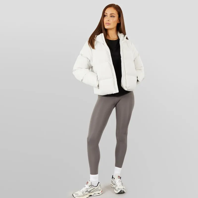 Hot Dame Storm Cuff Kort Puffer Jakke Sten Dame Jakker Og Frakker·Jakker Og Frakker