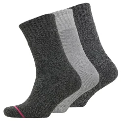 Discount Dame Strømper 3-pak Termisk Crew Hættelilla/​Mellem Grå/​Sort Lyse Pastel Lilla Dame Udendørs|Multipakker·Sokker