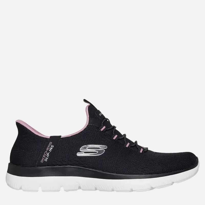 Best Dame Summits Drømmesøger Slip-In Sneakers Black & Purple/Mauve Dame Sneakers|Sneakers